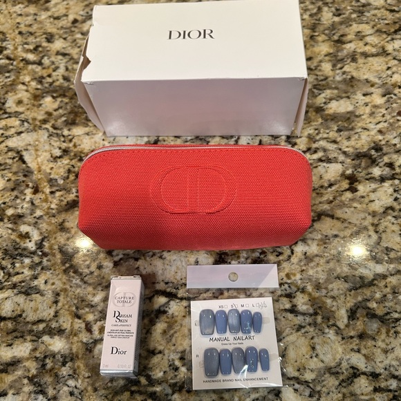 DIOR, NWT Red Trousse Pouch, 2004 - Picture 1 of 9